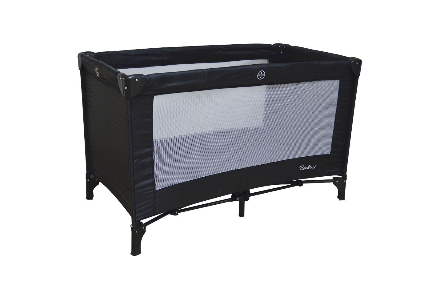 Cuna de viaje abatible Classic negra