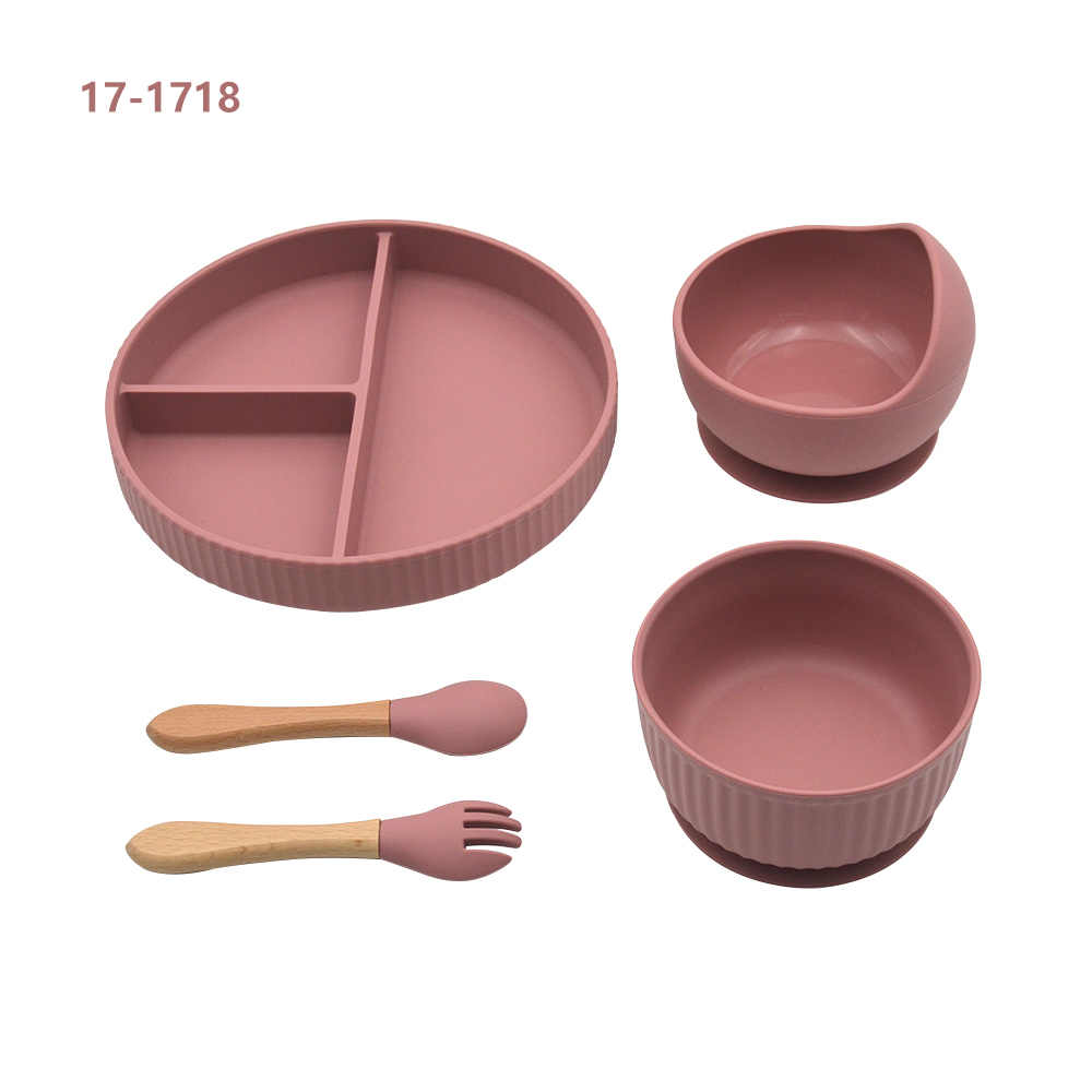 Set de cuchara, tenedor y plato Vaso Rosa