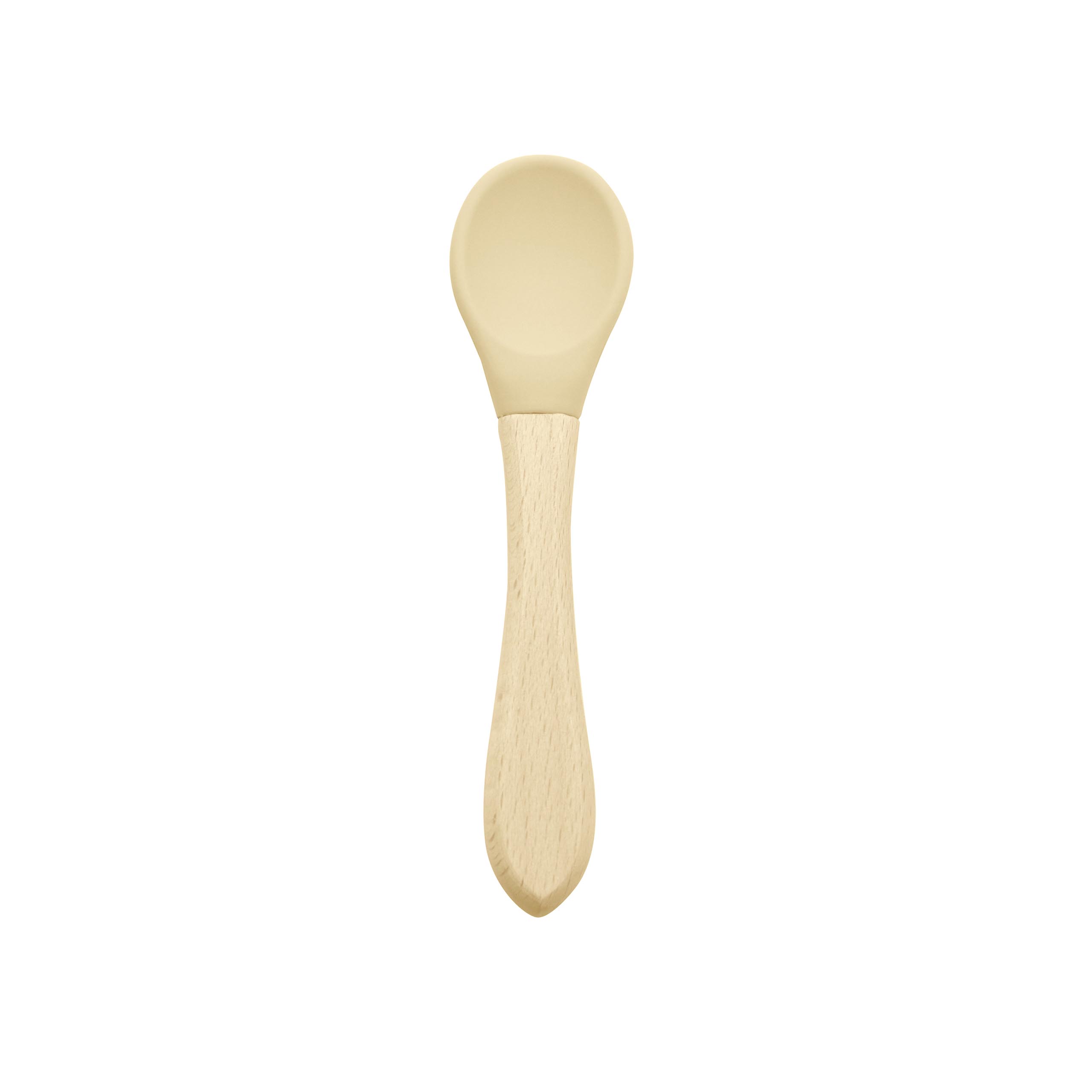 Set de cuchara, tenedor y plato Feedy Beige - Imagen 3
