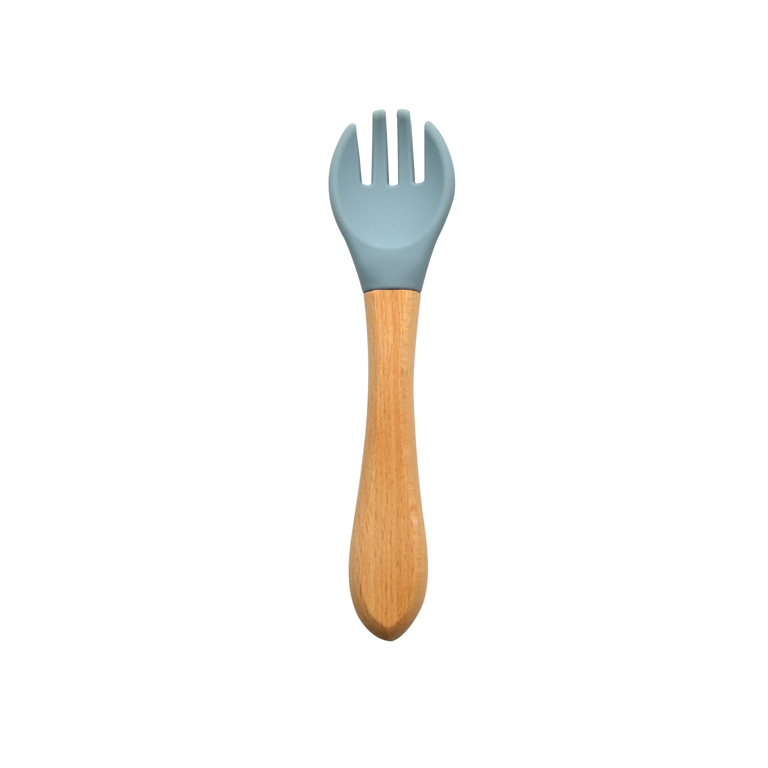Set de cuchara, tenedor y plato Feedy Azul - Imagen 4