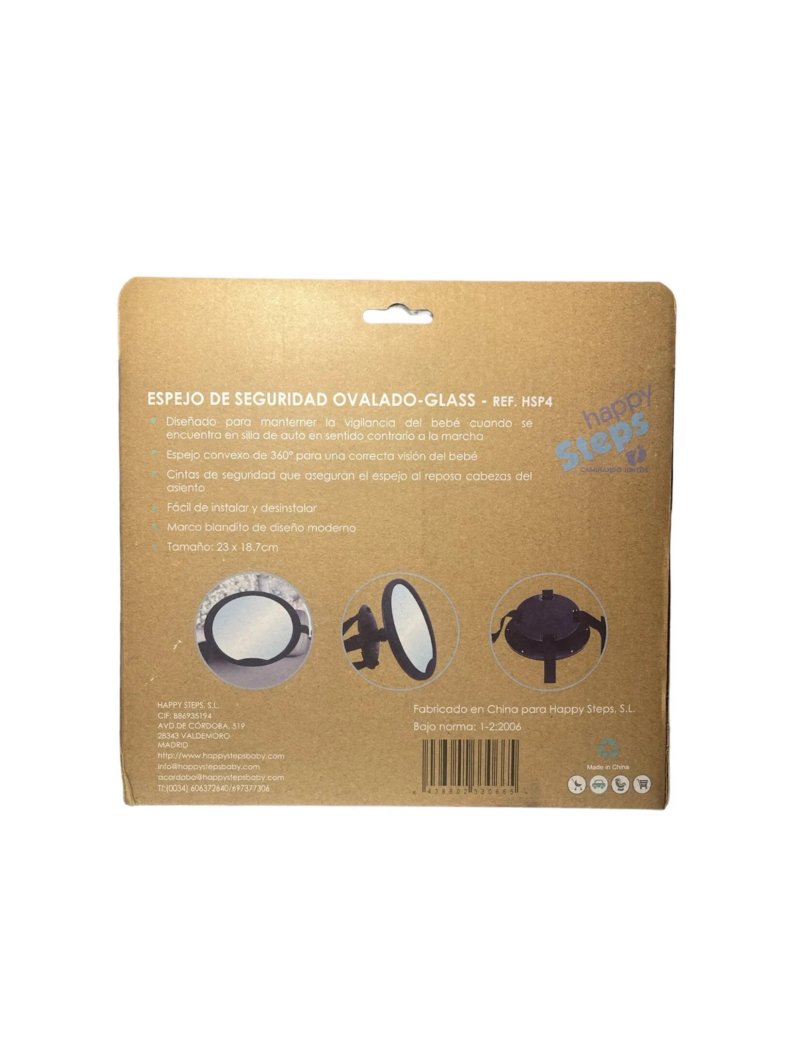 Espejo de seguridad ovalado Glass - Imagen 3