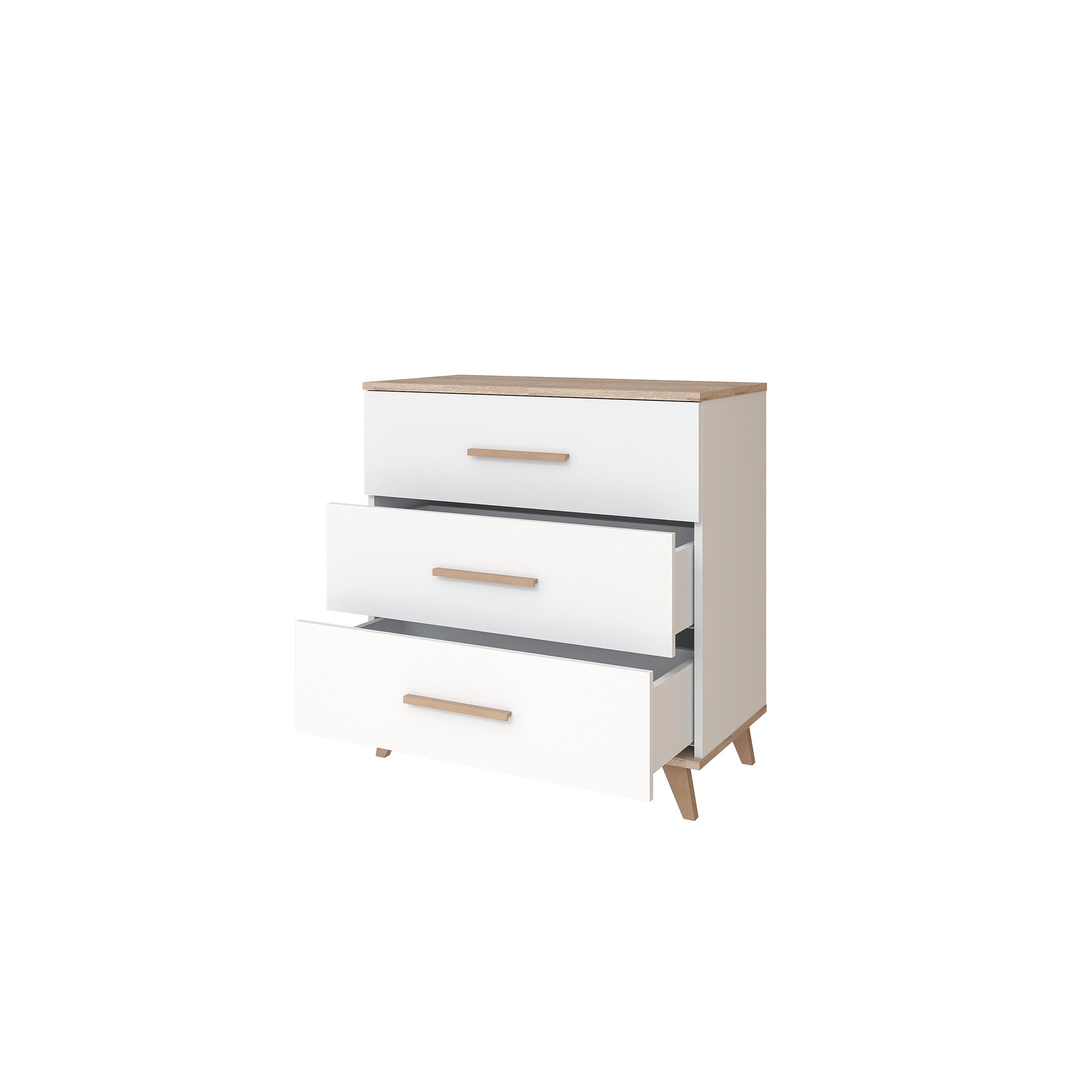 Cómoda Flip White & Oak - Imagen 2
