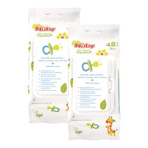 Nuby Toallitas limpiadoras Chupete-pack 2- 48 wipes. 0 +