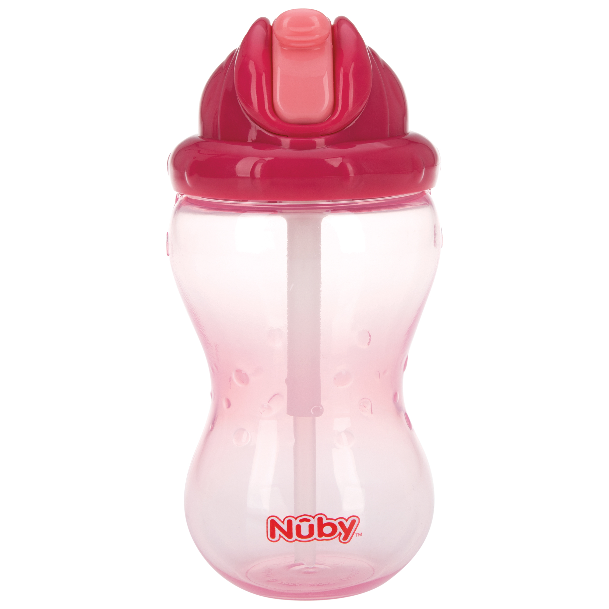 Nuby Botella-Vaso Flip-it Rosa. 360 ml.12m+