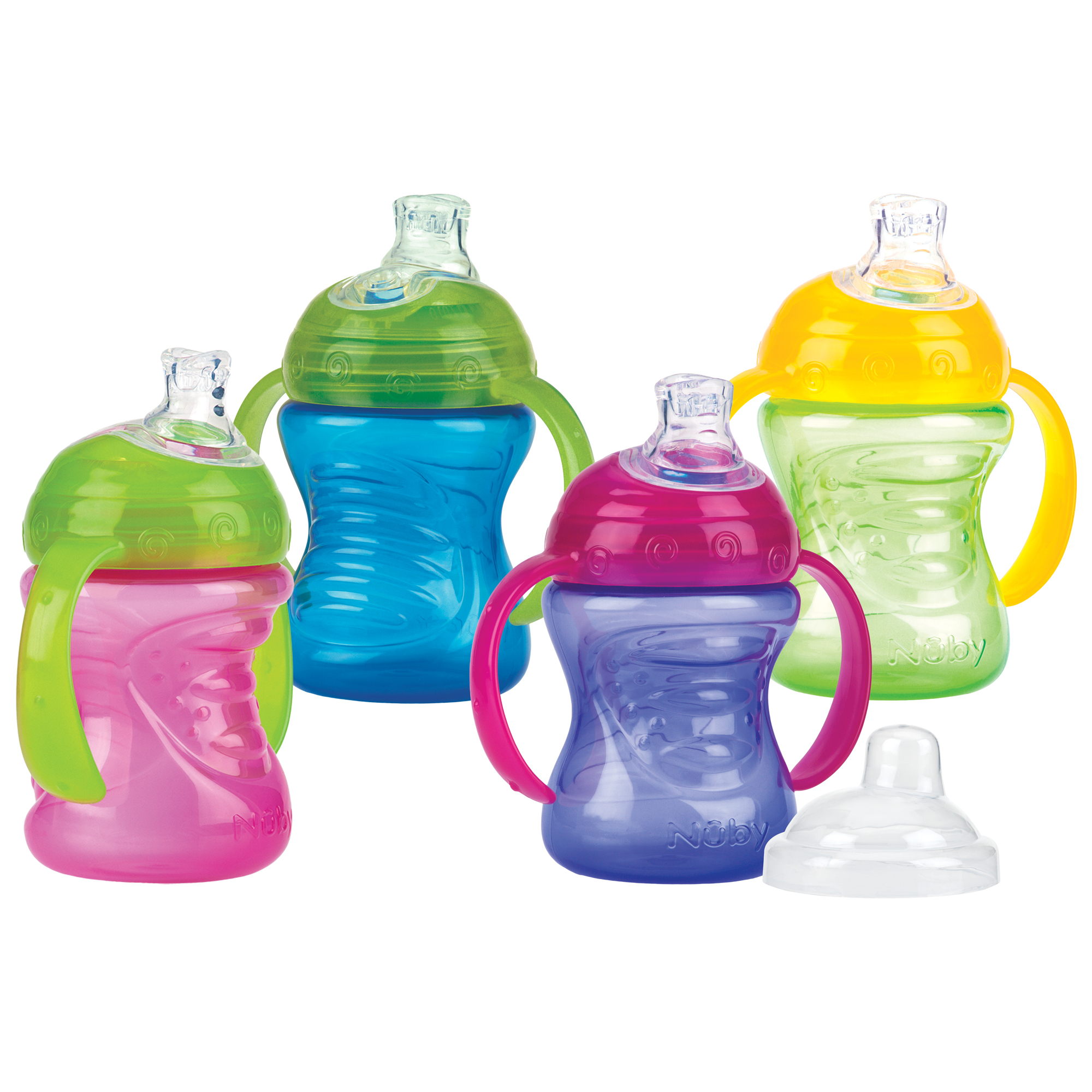 Nuby Taza Asas azul 240ml.6m+ - Imagen 4