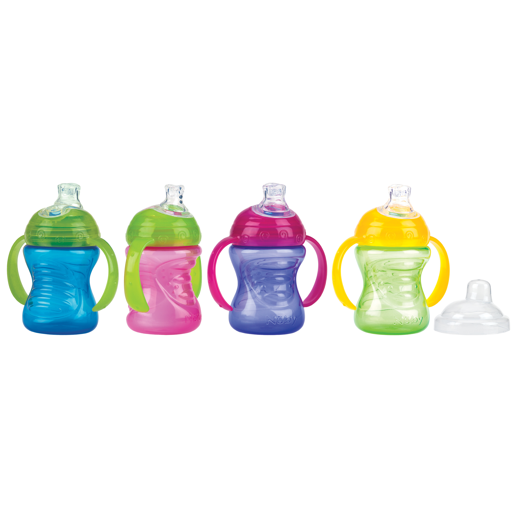 Nuby Taza Asas azul 240ml.6m+ - Imagen 3
